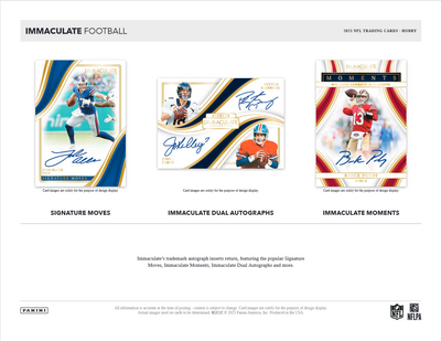 2023 Panini Immaculate Football Hobby 6 Box Case