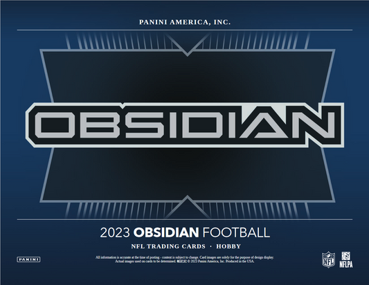 2023 Panini Obsidian Football Hobby 12 Box Case