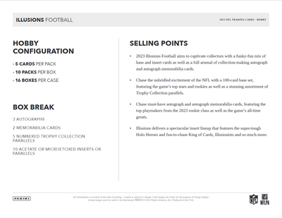 2023 Panini Illusions Football Hobby Box