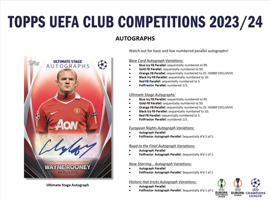 2023-24 Topps UEFA Club Competitions Soccer Hobby 12 Box Case