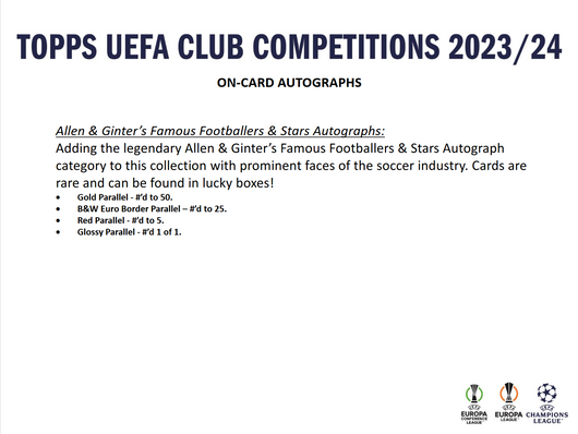 2023-24 Topps UEFA Club Competitions Soccer Hobby Box