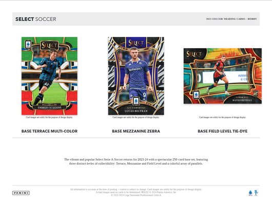 2023-24 Panini Select Serie A Soccer Hobby 12 Box Case