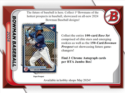 2024 Bowman Baseball Jumbo Box