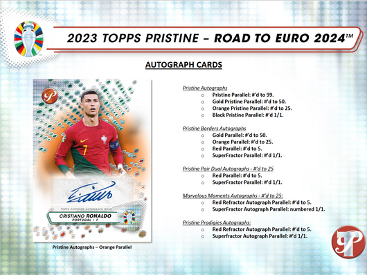 2023 Topps Pristine Road To Euro 2024 Soccer Hobby Box