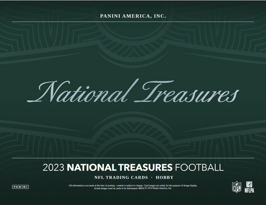 2023 Panini National Treasures Football Hobby 4 Box Case