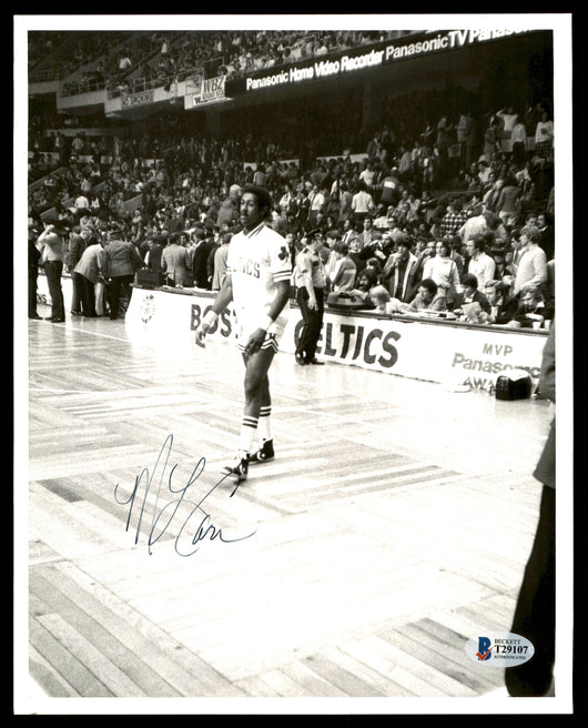 M.L. ML Carr Autographed 8x10 Photo Boston Celtics Vintage Beckett BAS #T29107