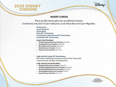 2025 Topps Chrome Disney Hobby Box