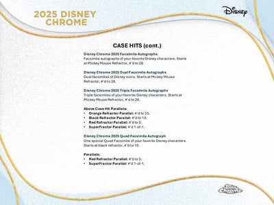 2025 Topps Chrome Disney Hobby Box