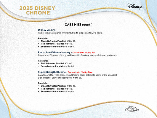2025 Topps Chrome Disney Hobby Box