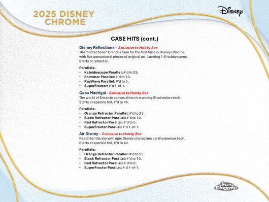 2025 Topps Chrome Disney Hobby Box