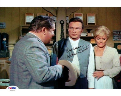 Warren Stevens Autographed 8x10 Photo Big Valley PSA/DNA #U94826