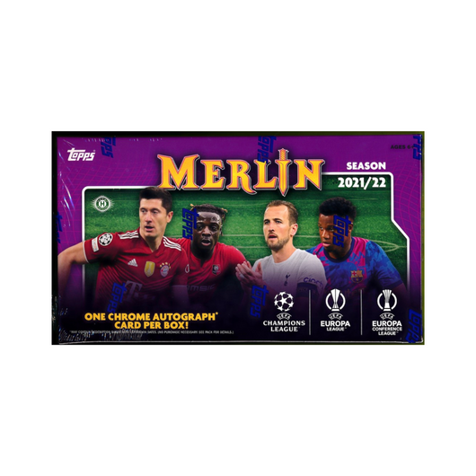 2021-22 Topps UEFA Champions League Merlin Chrome Soccer Hobby Box