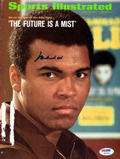 Muhammad Ali Autographed Sports Illustrated Magazine Gem Mint 10 PSA/DNA #W06502