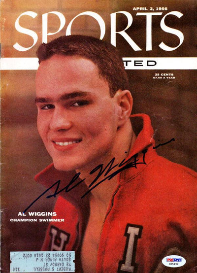 Al Wiggins Autographed Sports Illustrated Magazine Swimmer PSA/DNA #X65492