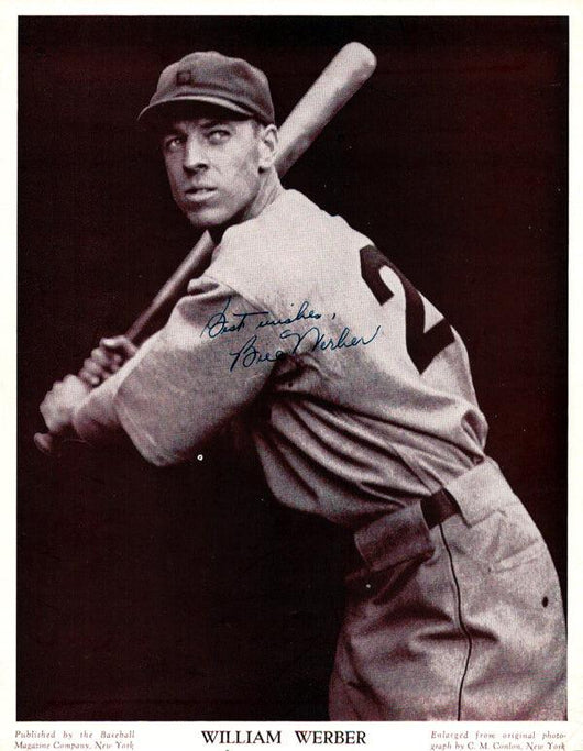 Billy Bill Werber Autographed M114 Baseball Magazine Page Photo Boston Red Sox PSA/DNA #Y05476