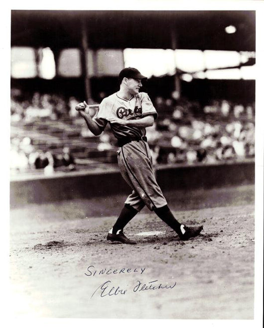 Elbie Fletcher Autographed 8x10 Photo Pittsburgh Pirates Vintage PSA/DNA #Z05002