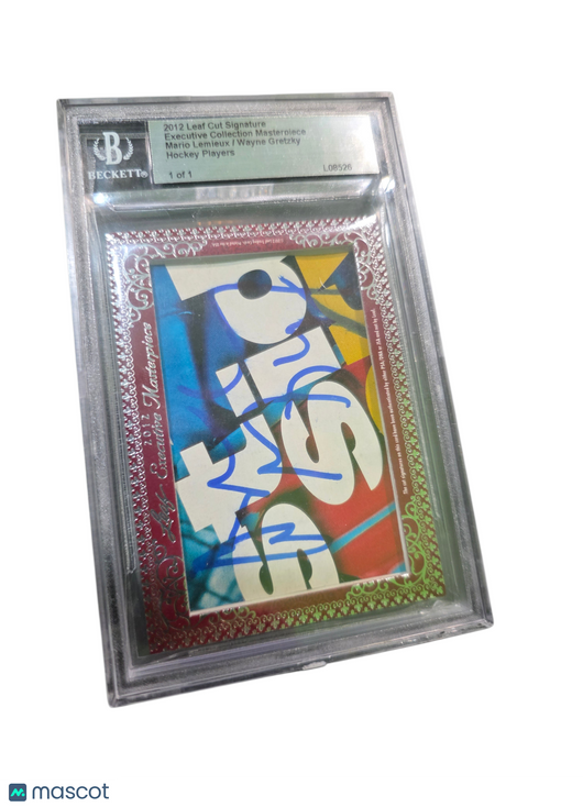 2012 Leaf Cut Signature Masterpiece Wayne Gretzky Mario Lemieux Cut AUTO 1 of 1