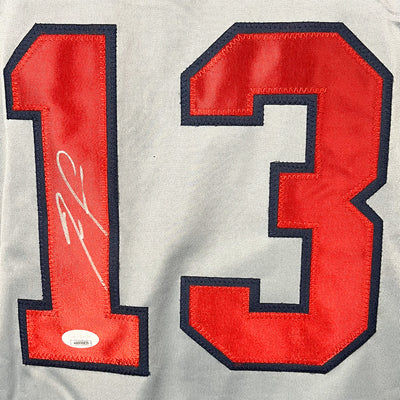 Ronald Acuna Jr Signed Atlanta Grey Baseball Jersey (JSA)