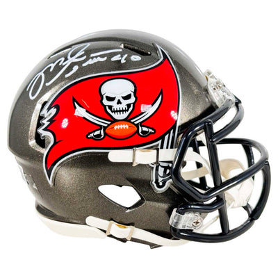 Mike Alstott Signed Tampa Bay Buccaneers Speed Mini Football Helmet (Beckett)