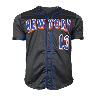 Edgardo Alfonzo Signed "Mets HOF 2020" Inscription New York Black Baseball Jersey (JSA)