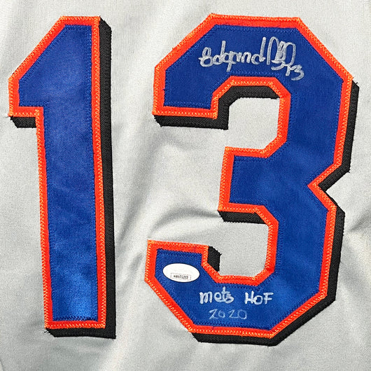 Edgardo Alfonzo Signed "Mets HOF 2020" Inscription New York Grey Baseball Jersey (JSA)