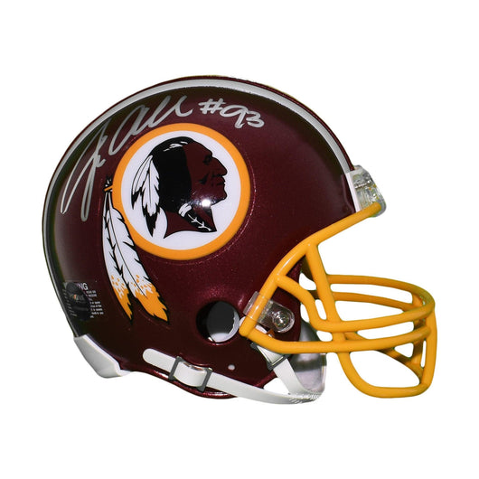 Jonathan Allen Signed Washington Redskins Mini Football Helmet (JSA)