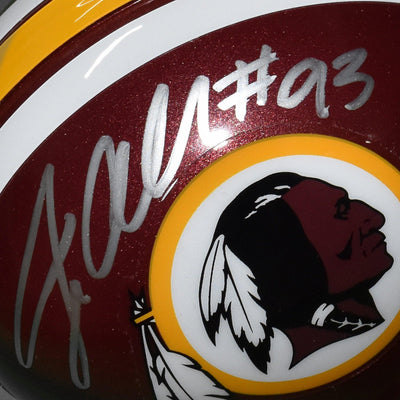 Jonathan Allen Signed Washington Redskins Mini Football Helmet (JSA)