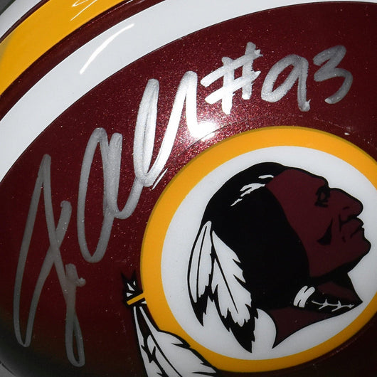 Jonathan Allen Signed Washington Redskins Mini Football Helmet (JSA)