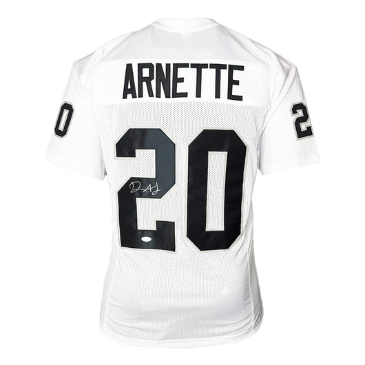 Damon Arnette Signed Las Vegas White Football Jersey (JSA)
