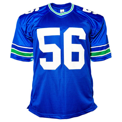 Cliff Avril Signed Seattle Royal Blue Football Jersey (JSA)