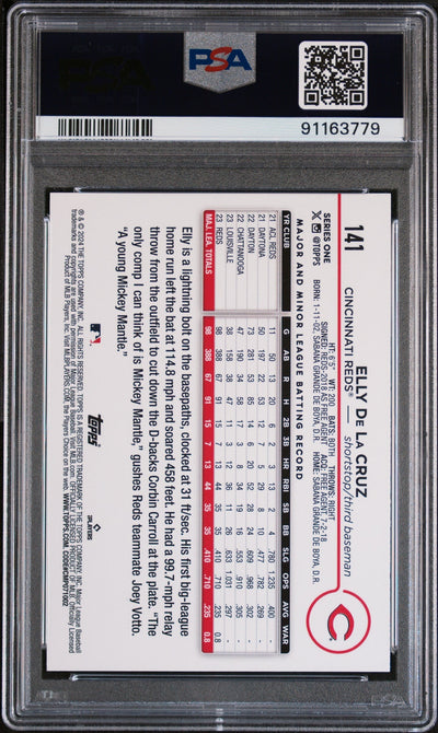 2024 Topps Elly De La Cruz #141 Gold Foil PSA 10