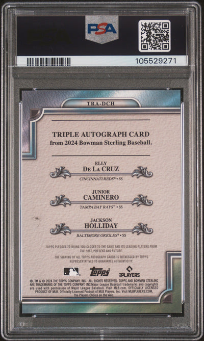 2024 Sterling Triple Auto Jackson Holliday Junior Caminero Elly De La Cruz /15