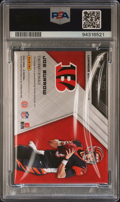 2020 Panini XR Luminous Endorsements Autographs Joe Burrow #LEJB auto Gold 3/5