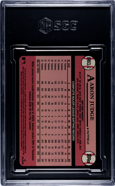 2024 Topps Chrome Aaron Judge #89BCL-2 '89 Des. Var. Red Raywave Refractor SGC 9