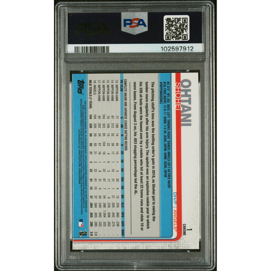 2019 Topps Chrome Shohei Ohtani #1 Prism Refractor PSA 9