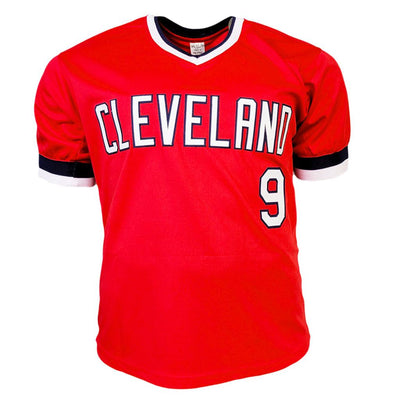 Carlos Baerga Signed Cleveland Red Baseball Jersey (JSA)