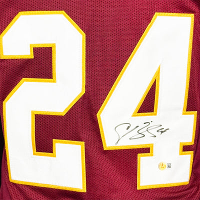 Champ Bailey Signed Washington Red Football Jersey (Beckett)