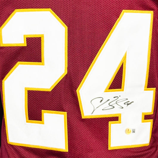 Champ Bailey Signed Washington Red Football Jersey (Beckett)