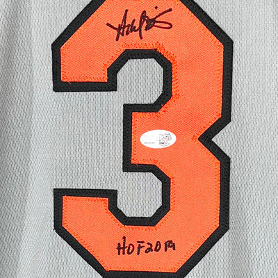 Harold Baines Signed HOF 2019 Inscription Baltimore Grey Baseball Jersey (JSA)