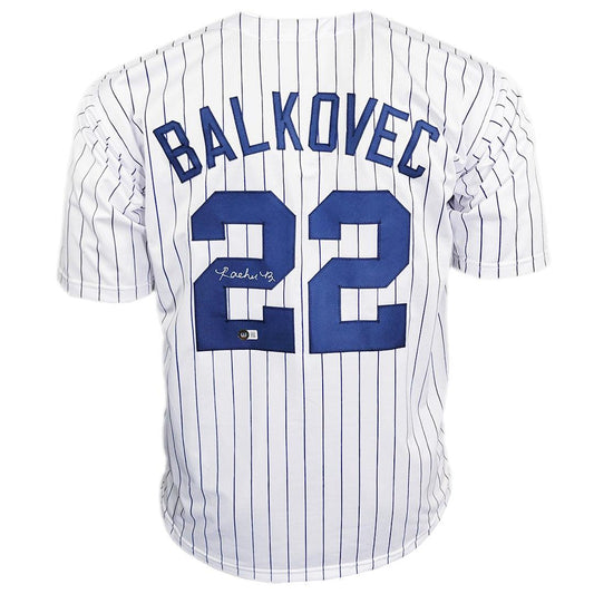 Rachel Balkovec Signed New York Pinstripe Baseball Jersey (Beckett)