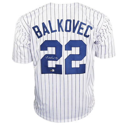 Rachel Balkovec Signed New York Pinstripe Baseball Jersey (Beckett)