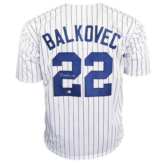 Rachel Balkovec Signed New York Pinstripe Baseball Jersey (Beckett)