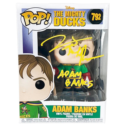 Vincent LaRusso Signed Adam Banks The Mighty Ducks Funko POP Vinyl Figure (Beckett)