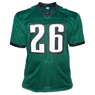 Saquon Barkley Signed Philadelphia Green Football Jersey (Beckett)