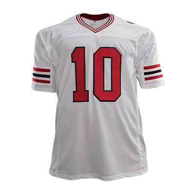 Steve Bartkowski Signed Pro Edition Football Jersey White (JSA)