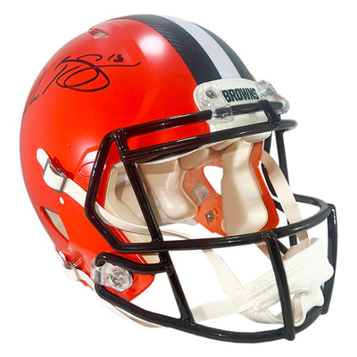 Odell Beckham Jr Signed Cleveland Browns Authentic Speed Full-Size Football Helmet (JSA)