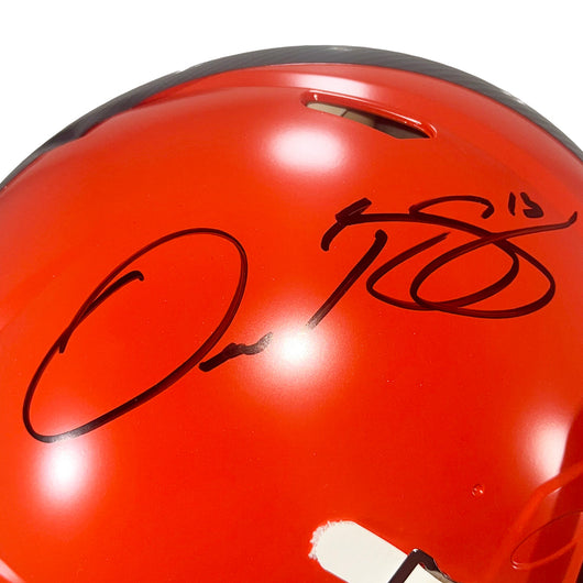 Odell Beckham Jr Signed Cleveland Browns Authentic Speed Full-Size Football Helmet (JSA)