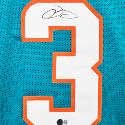 Odell Beckham Jr Signed Miami Teal Football Jersey (Beckett)