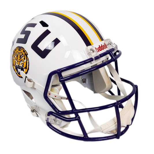 Odell Beckham Jr Signed LSU Tigers Speed Full-Size Replica White Football Helmet (Beckett)