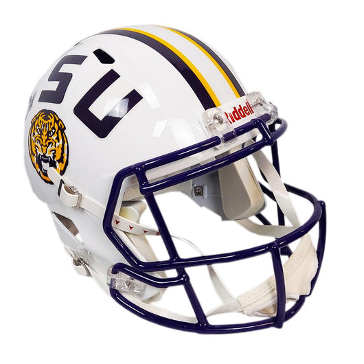 Odell Beckham Jr Signed LSU Tigers Speed Full-Size Replica White Football Helmet (Beckett)